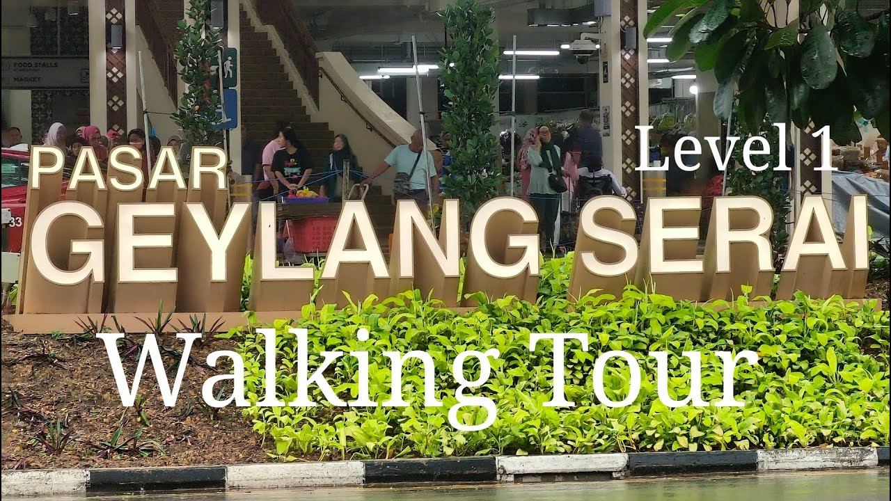 Pasar Geylang Serai at Level 1. A Walking Tour of the Shops Stalls & Market.
