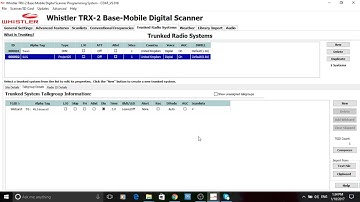 Whistler Scanners Tutorial 7 Trunk Tracking P2 - AIRSHOW WORLD