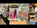 PRODUCTIVE SUNDAY RESET | preparing for the week, cleaning, meal prepping, etc. (ft. SweetNight) 💓