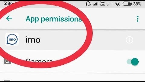 Fix imo Problem Solve || And All Permission Allow Imo in Xiaomi Redmi Note 5 Pro