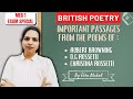 MEG1 British Poetry | Key Poem Passages by Browning & The Rossettis | Exam Important Lines