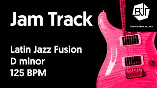 Latin Jazz Fusion Jam Track in D minor - BJT #41 chords