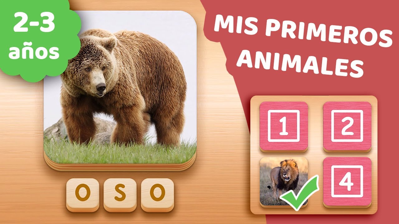 Mis primeros ANIMALES - Vocabulario para niños de 2 a 3 años - Eduteco ...