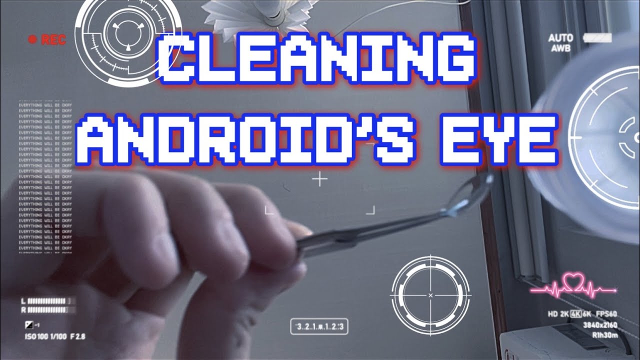 [ASMR] ✨ Cleaning Android's Eye lens 🤖 | no talking
