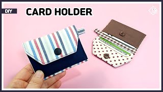 Diy Scrap Fabric Idea Make A Card Wallet In 5 Minutes Sewing Tutorial Tendersmile Handmade