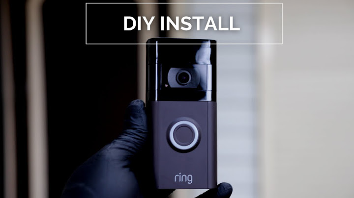 Ring doorbell 3 installation without existing doorbell