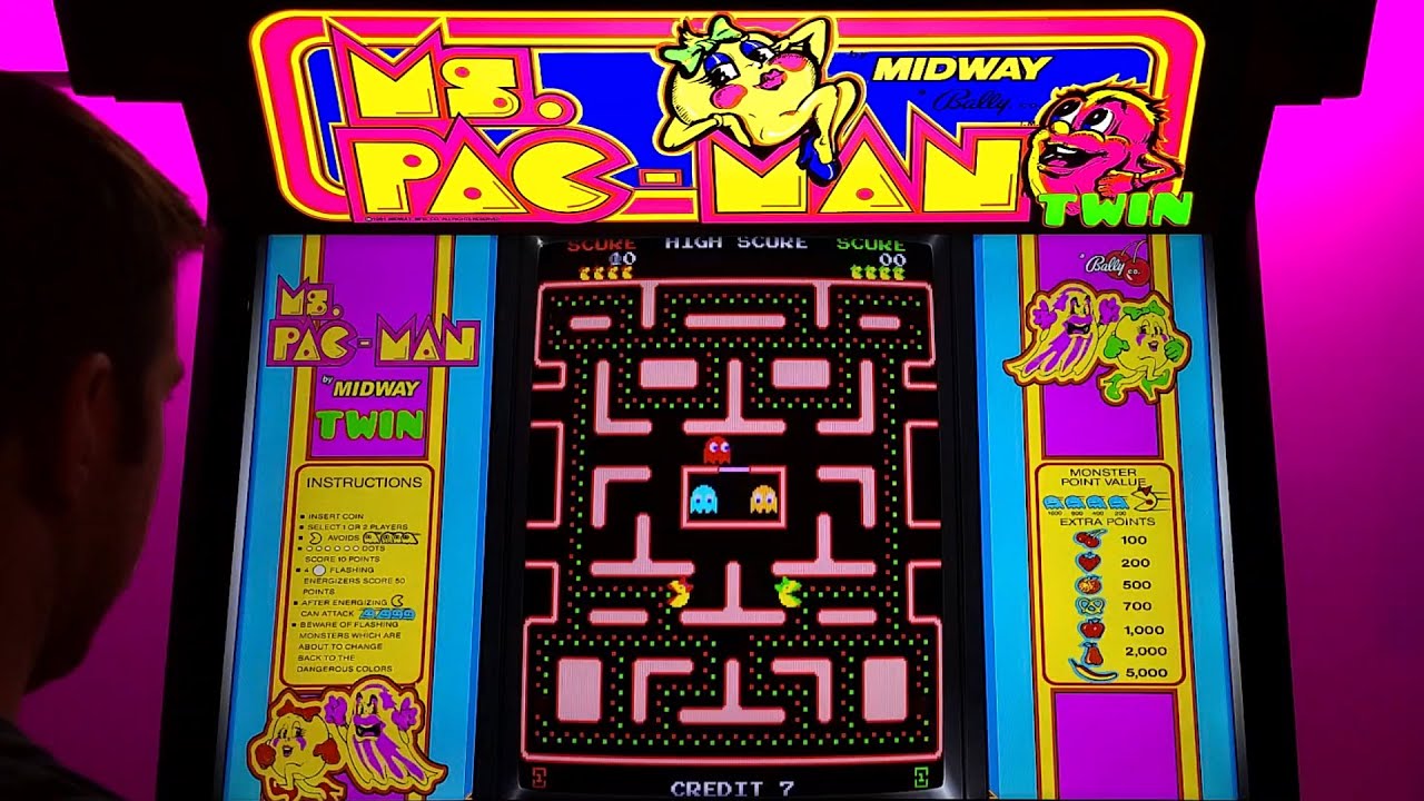 Ms. Pac-man Twin  Preservada versão modificada de Ms. Pac-man