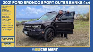 Triple J UCM Featured Vehicle - 2021 Ford Bronco Sport Outer Banks 4x4