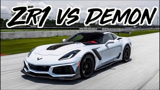 2019 Corvette ZR1 vs Dodge Demon  1600HP GTR  TrackHawk  McLaren 720s