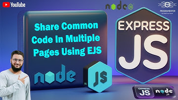 34 | How To Share Common Code In Multiple Pages In Express JS | EJS | Node JS | Node (Hindi/Urdu)