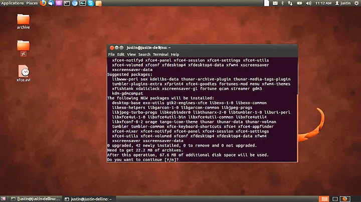 How to install the Xfce interface in Ubuntu 12.04