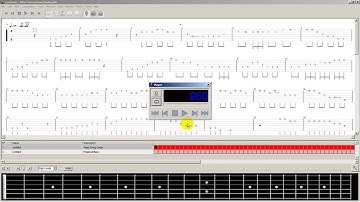 Using freeware TuxGuitar to learn a guitar song or riff..super easy (powertab / guitar pro)