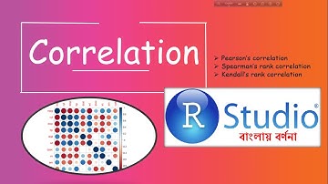 Correlation in RStudio with example (Tutorial 2.5) || In Bengali