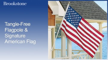 Tangle Free Flagpole & Signature American Flag