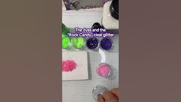 Color dying glitter! #diy #glitter #tutorial #processvideo