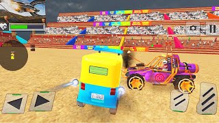 Tuk Tuk Rickshaw Demolition Derby Stunts 2021 - Android Gameplay screenshot 2