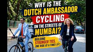 Marisa Gerards, Netherlands Ambassador to India cycling in Mumbai - Part 1 screenshot 5