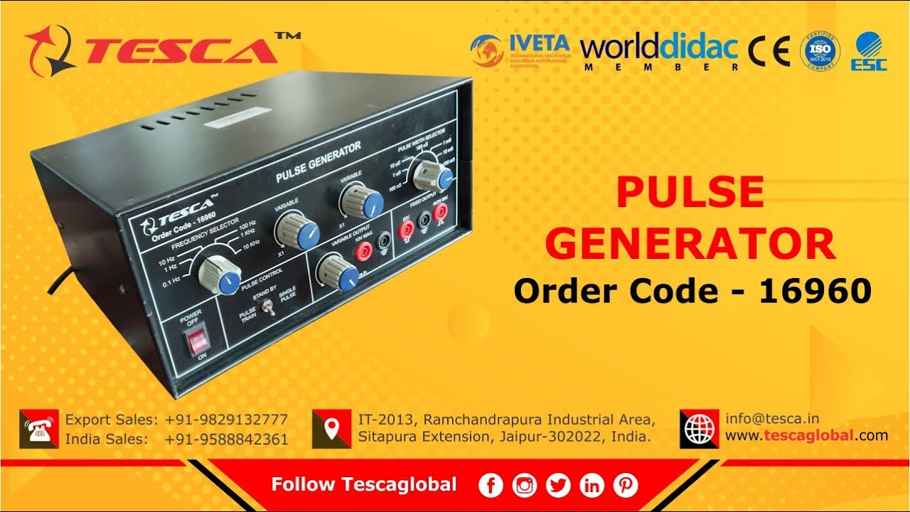 Pulse Generator Function Generators Tesca 16960 YouTube