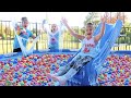 600 GALLONS OF BALL PIT SLIME IN A POOL! Elmer's What If Mystery Box Challenge!