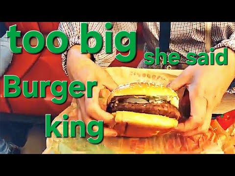 BURGERS ready ~ Let's eat ~ Starving wife ~ ~ Burger king ~