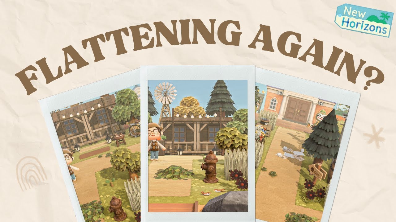 I flattened my island... again. Animal Crossing New Horizons YouTube