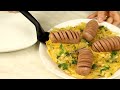 Быстрый Ужин из картошки и яиц на сковороде. Просто и очень вкусно! Картофельный омлет с сыром