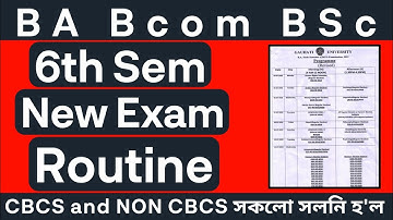Guwahati University BA Bcom BSc 6e Sem herziene examenroutine 2022