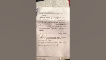 CPE deled 2nd year question paper #deled #exam curriculum pedagogy and evaluation #cpe #deledexam