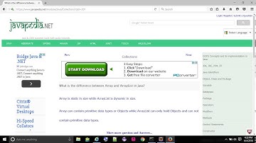 What is the difference between Array and ArrayList in Java? - javapedia.net