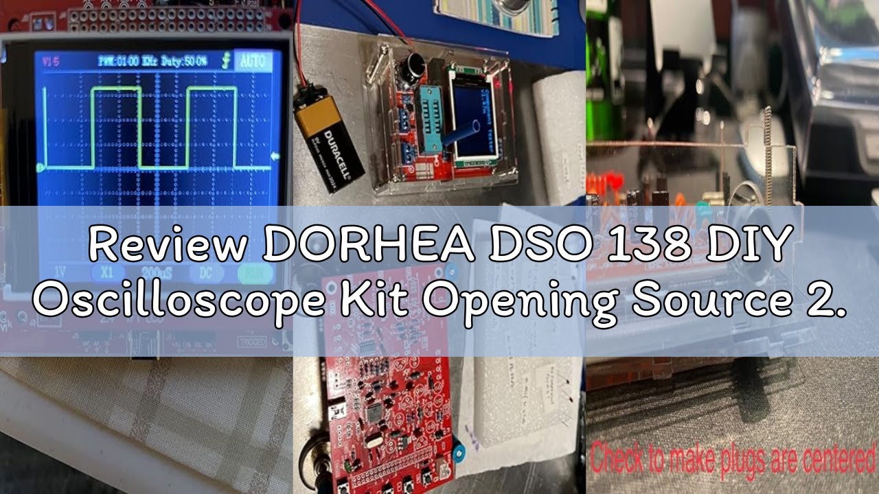 Review DORHEA DSO 138 DIY Oscilloscope Kit Opening Source 2.4" TFT 1MSPS Digital Oscilloscope Kit wi
