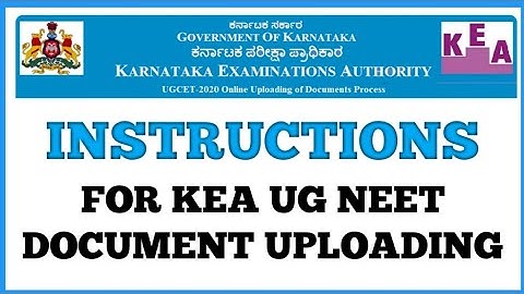 KEA Instructions for Documents Upload | UG NEET Document Uploading Rules by KEA | NEET | BioGoogle
