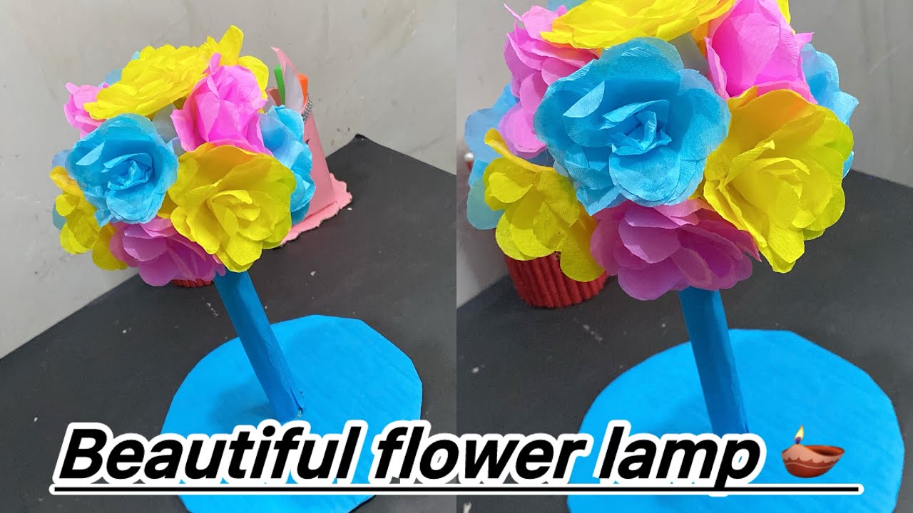 Beautiful flower lamp 🪔 