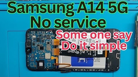 Samsung A14 5G No Service Solution @JYOTSNAMOBILECARE