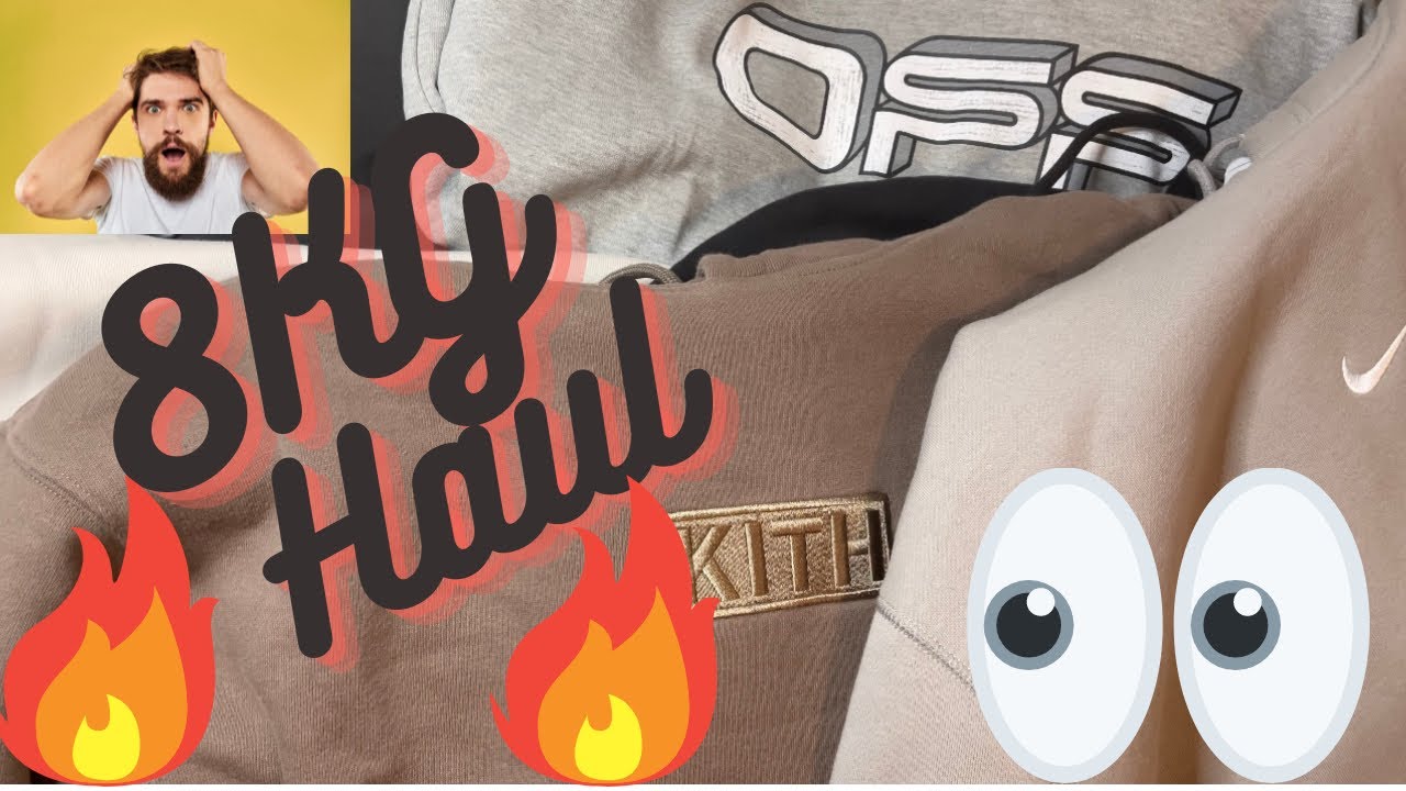 8 KG CLOTHING HAUL, these are heat 🔥(KITH, OFFWHITE, GOOSE, FOG)