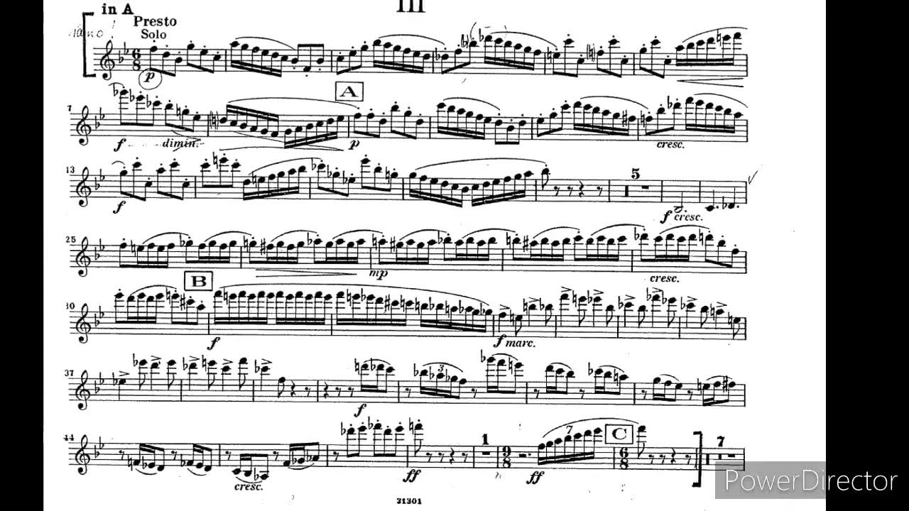 Orchestralexcerpt) Shostakovich symphony 9 mov.3 YouTube