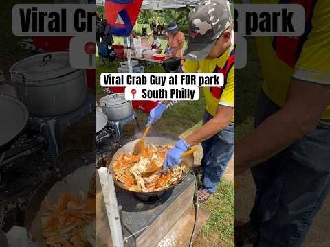Viral Crab Guy at FDR Park 📍 South Philly