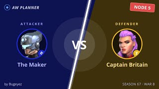 S67 War 9: The Maker vs 5 Captain Britain