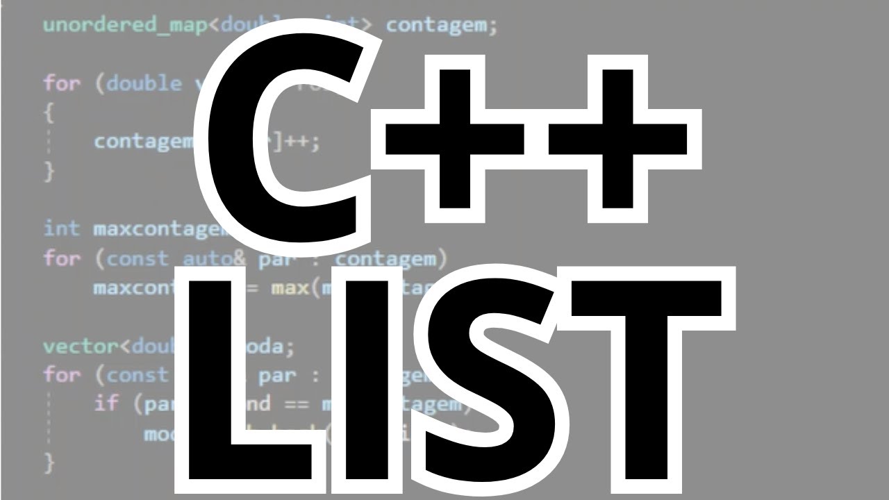 Conquiste coleções: dominando listas em C++! | Tutorial de como usar a ...