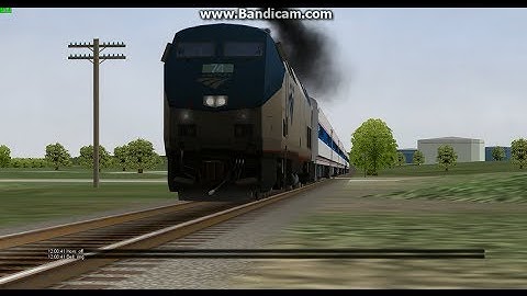 Open Rails: Amtrak 74 Getting to Speed