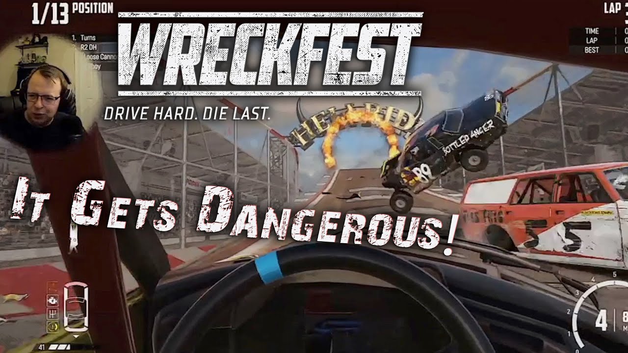 Turns and R2 DH get together on Hellride in Wreckfest!