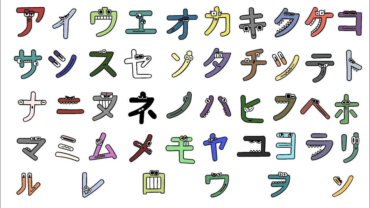 Japanese Katakana Alphabet Lore YouTube