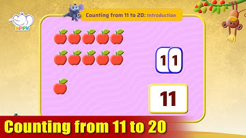K1 - Module 10 - Introduction - Counting from 11 to 20 | Appu Series | Kindergarten Math Learning