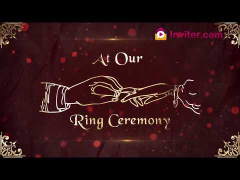 Animated Engagement Invitation Video For Whatsapp Ring Ceremony