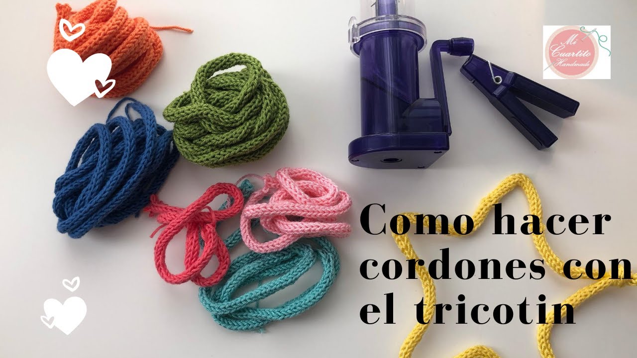 Tricotín casero para tejer pulseras Crafteando, que es gerundio