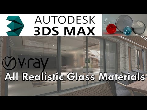 عمل كل خامات الزجاج بواقعية Realistic Vray Glass Materials In 3d Max Youtube