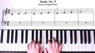Etude No. 9 I Beginner Right Hand Technique I Michael Aaron Primer