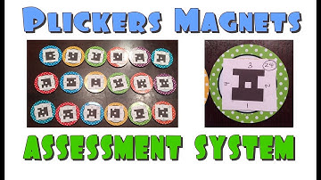 Mini Plickers on Magnets for Assessment