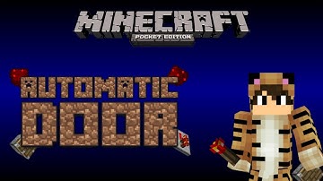 MINECRAFT PE 0.16.1 | REDSTONE CREATIONS | AUTOMATIC DOOR \ PORTA AUTOMATICA !