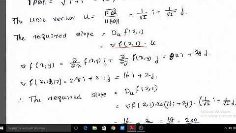 Calicut University - Sem 3 - Complimentary Mathematics - Directional Derivative - Problem - Part 2