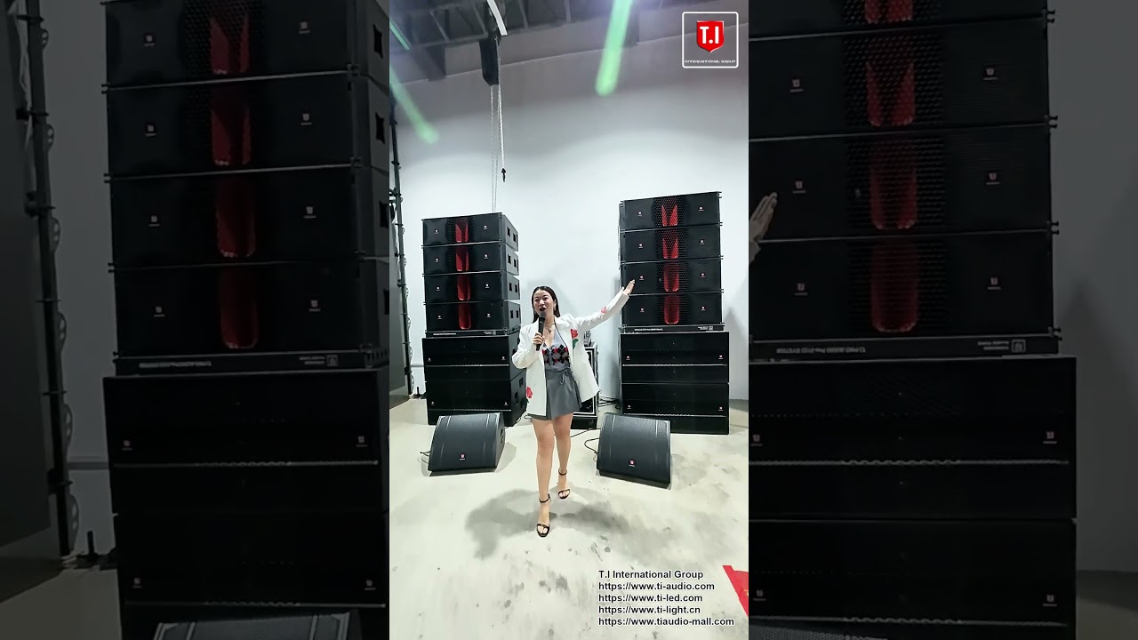 T.I Audio Pro3123 Dual 12 inch Three Way Line Array  Popular New Set Up🔥🔥